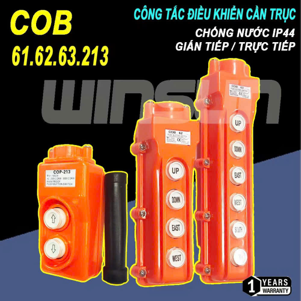 Tay Điều Khiển Máy Tời (Đảo Chiều Động Cơ)Tay Điều Khiển Cầu Trục, công tắc COB 61 COB 62 COB 63