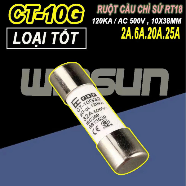 RUỘT CẦU CHÌ SỨ RT18 2A 6A 20A 25A QDQ