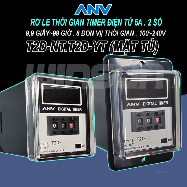 Rơ LE Thời Gian Timer Điện tử ( 2 số ) 9,9 giây~99 giờ