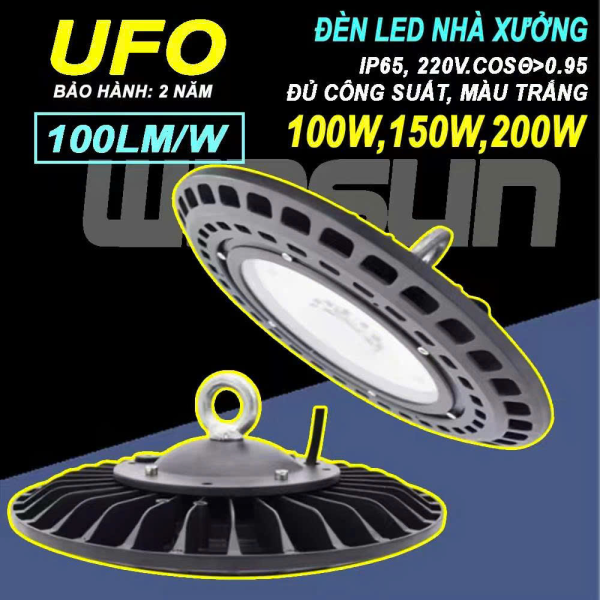 Đèn Led nhà xưởng UFO-006 100W, 200W. BH: 2 năm ( 1 đổi 1 )