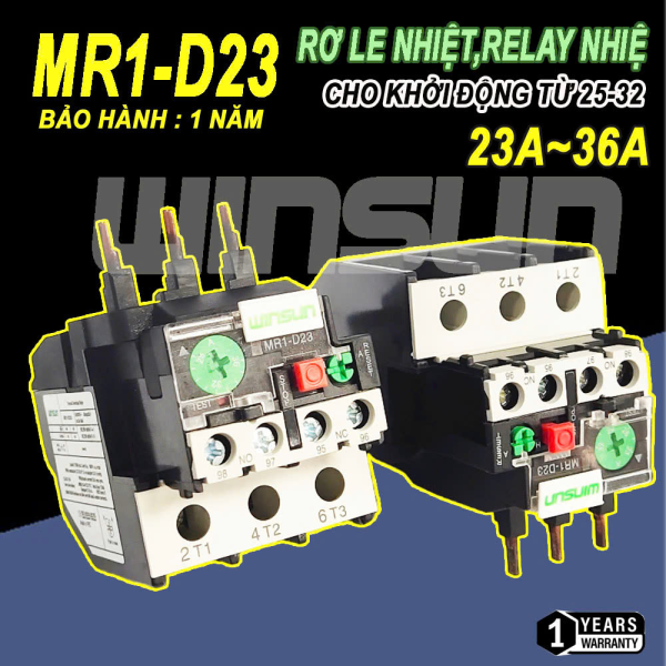 Rơ Le Nhiệt (Relay nhiệt) Winsun MR1-D23