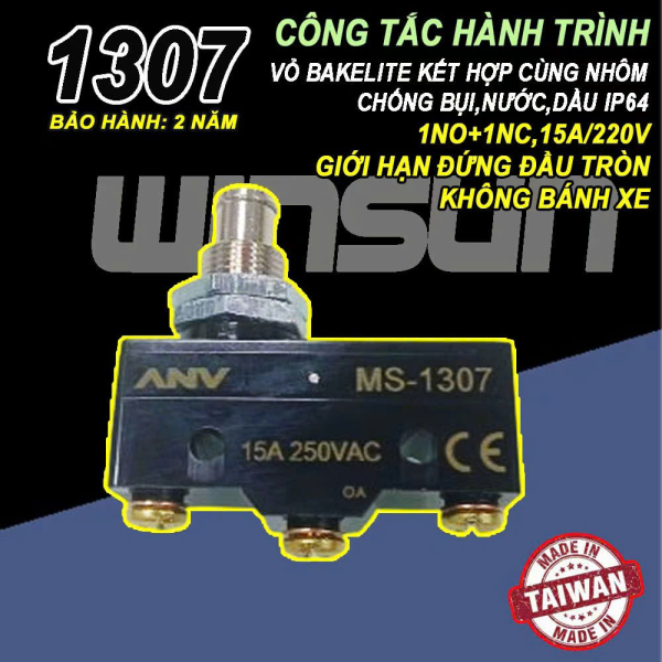 Công tắc hành trình 1307 (CM-1307) 250VAC-15A